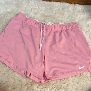 Pink Nike dri-fit shorts